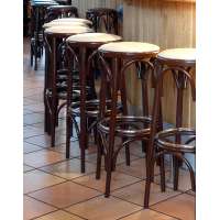 FN-9070 Barstool Industrial Stool antique wood bar stool with polyester seat