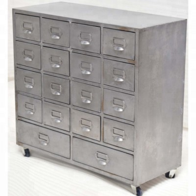 Mutli color Vintage Industrial Metal Drawer Cabinet